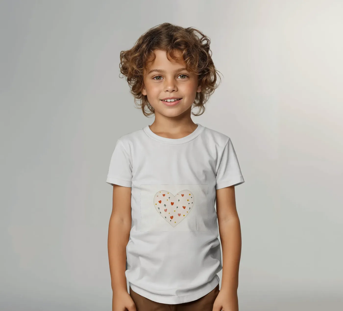 Hart kinder t-shirt van Little Art Lab