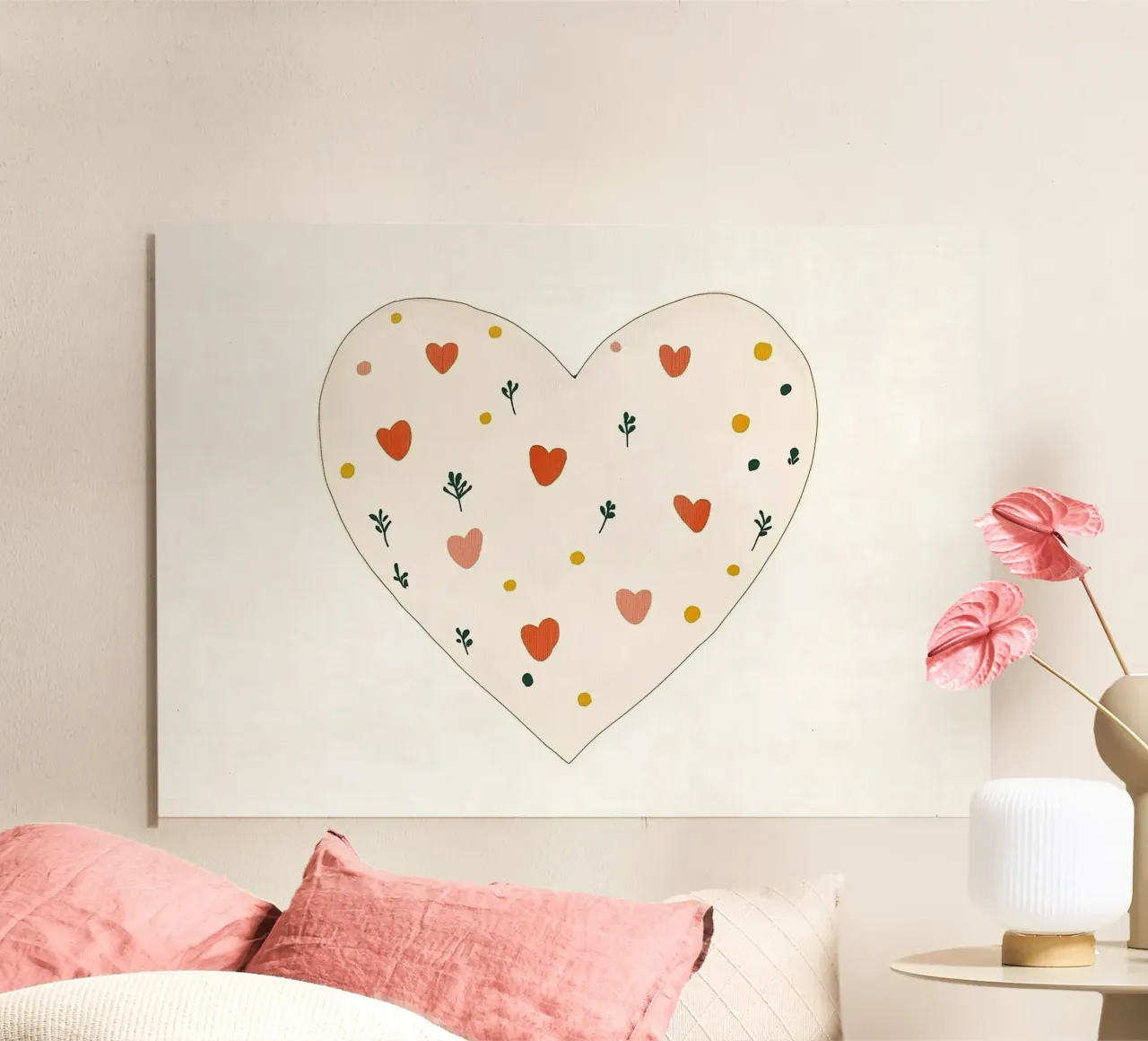 Heart alluminio dibond da Little Art Lab