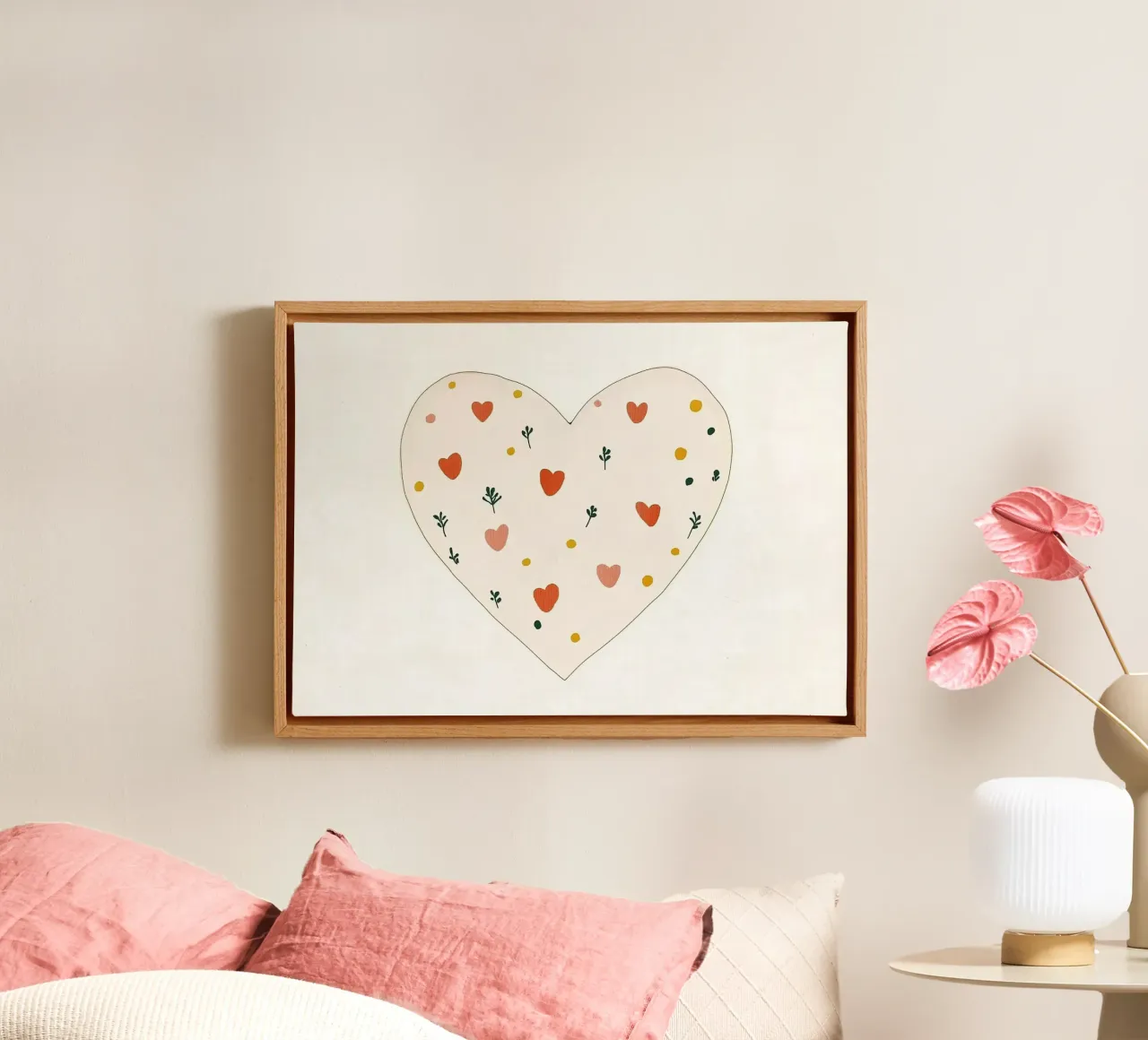 Cuore tela da Little Art Lab