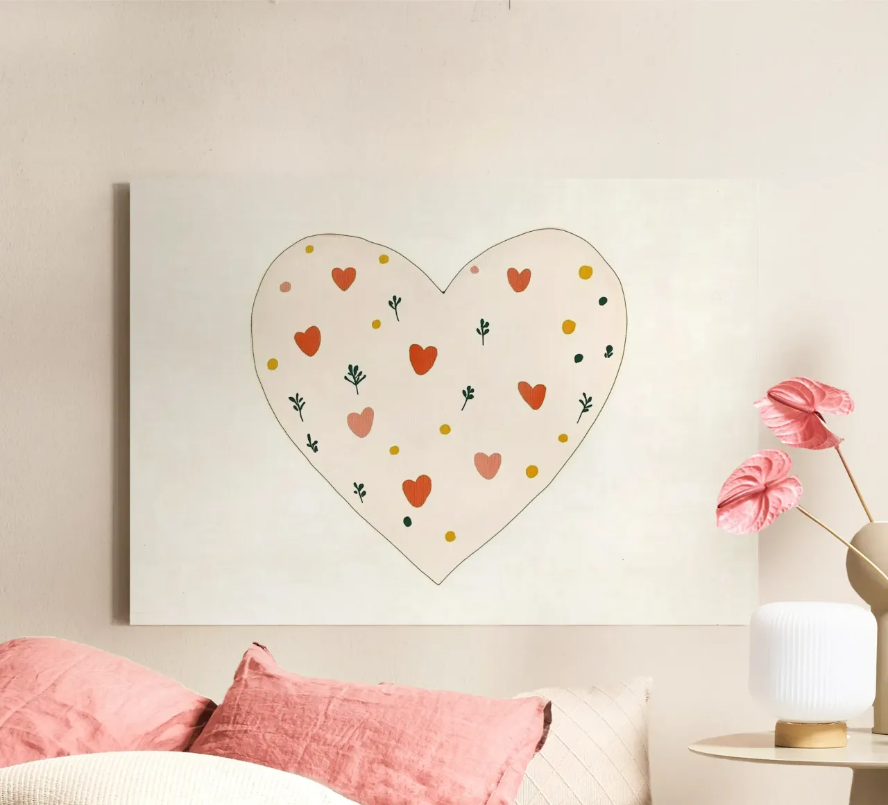 Cuore tela da Little Art Lab