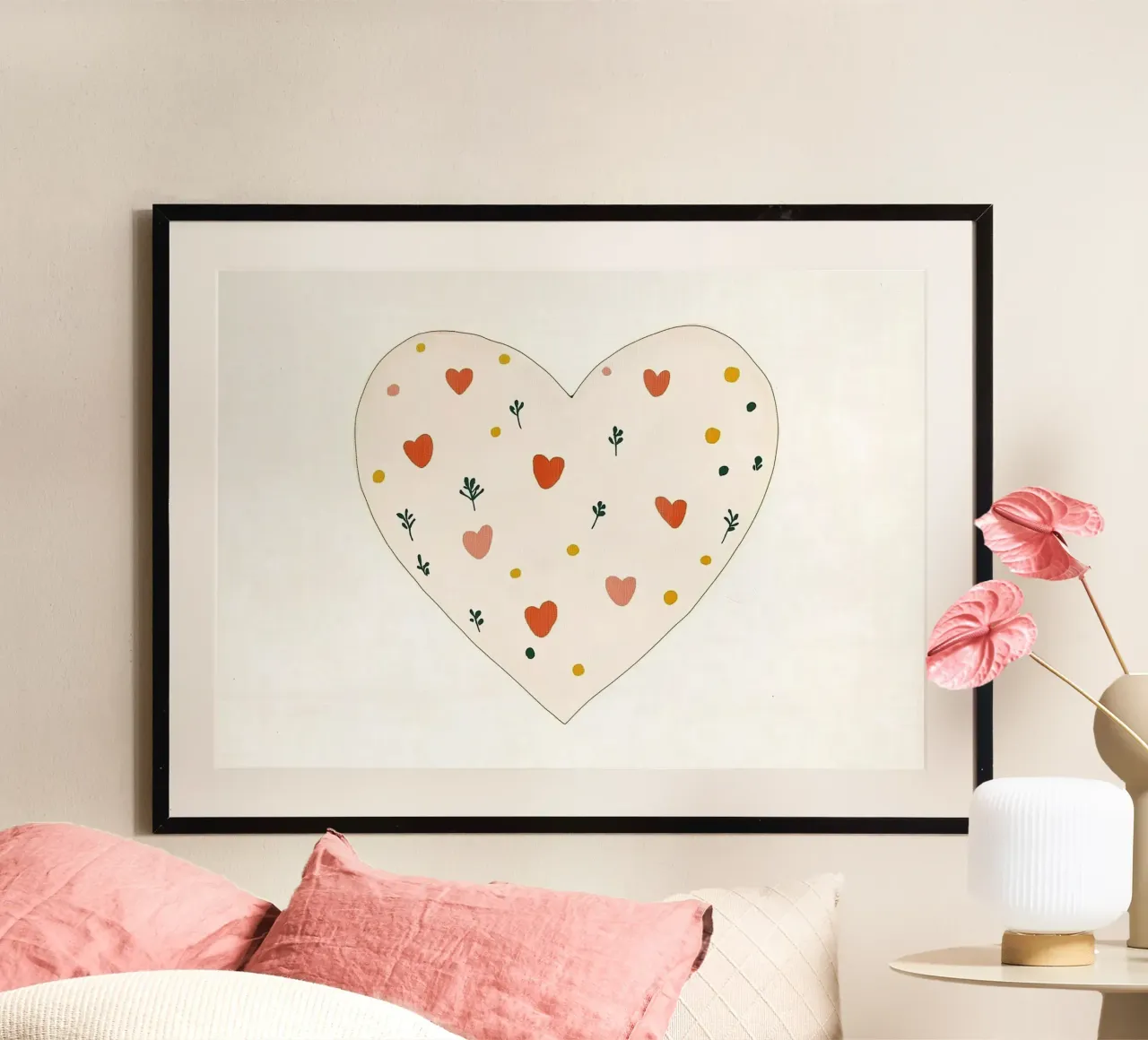 Heart Poster von Little Art Lab