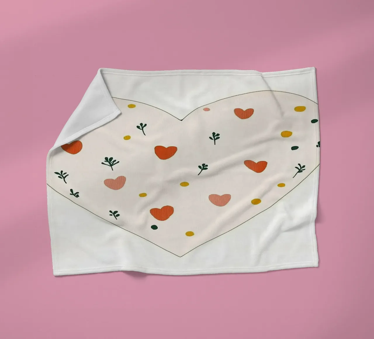 Cuore coperta in pile da Little Art Lab
