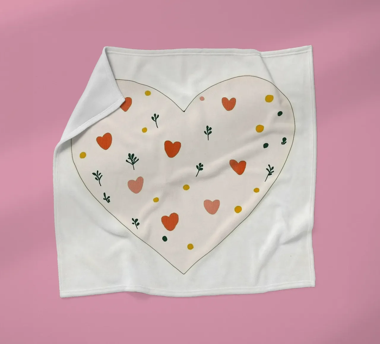 Cuore coperta in pile da Little Art Lab