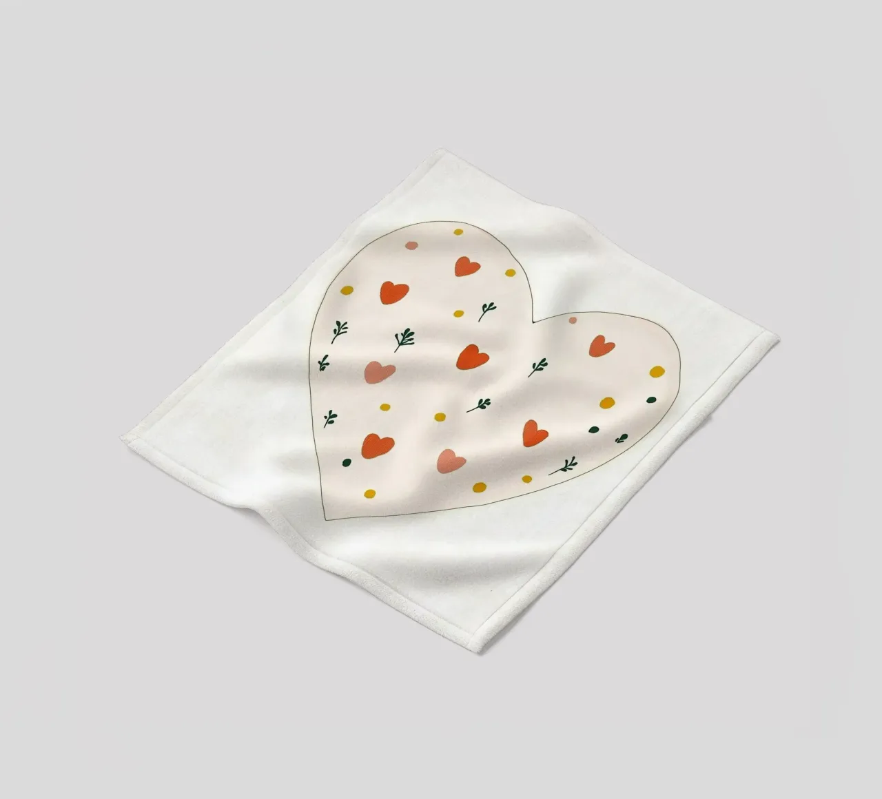 Cuore coperta in pile da Little Art Lab