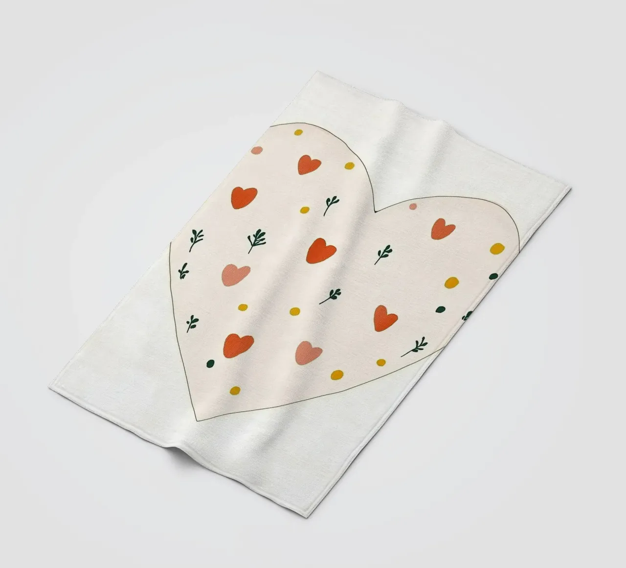 Cuore coperta in pile da Little Art Lab
