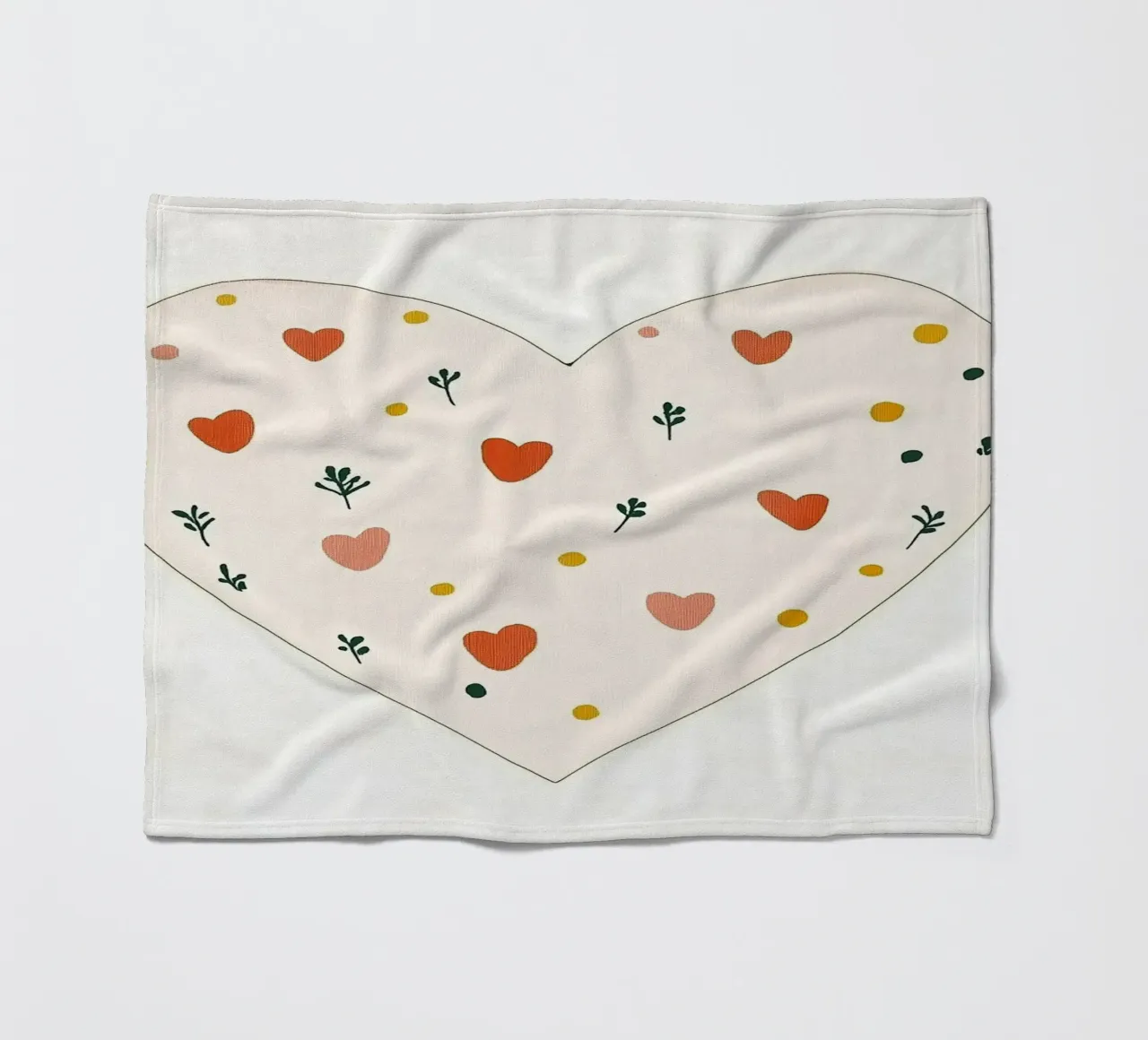 Cuore coperta in pile da Little Art Lab
