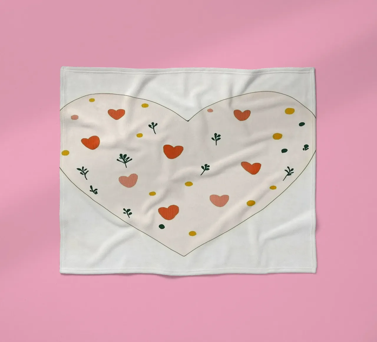 Cuore coperta in pile da Little Art Lab