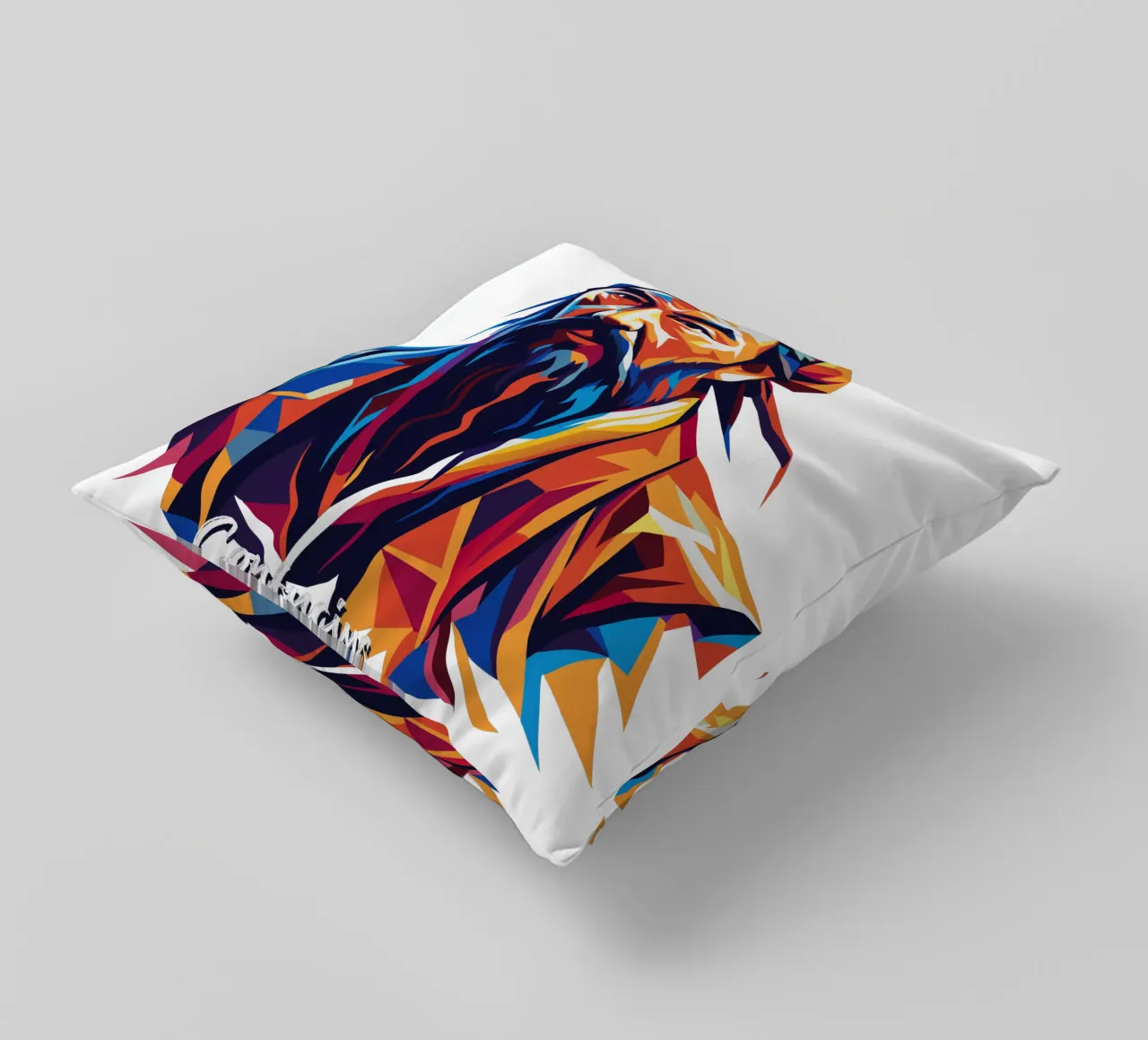 Confucius in WPAP Pop Art cuscino da vectorartnesia