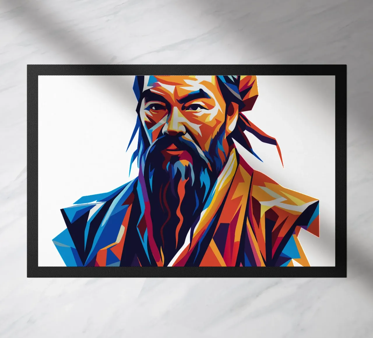 Confucius in WPAP Pop Art felpudo de vectorartnesia