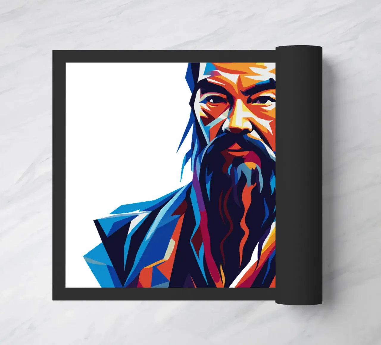 Confucius in WPAP Pop Art felpudo de vectorartnesia