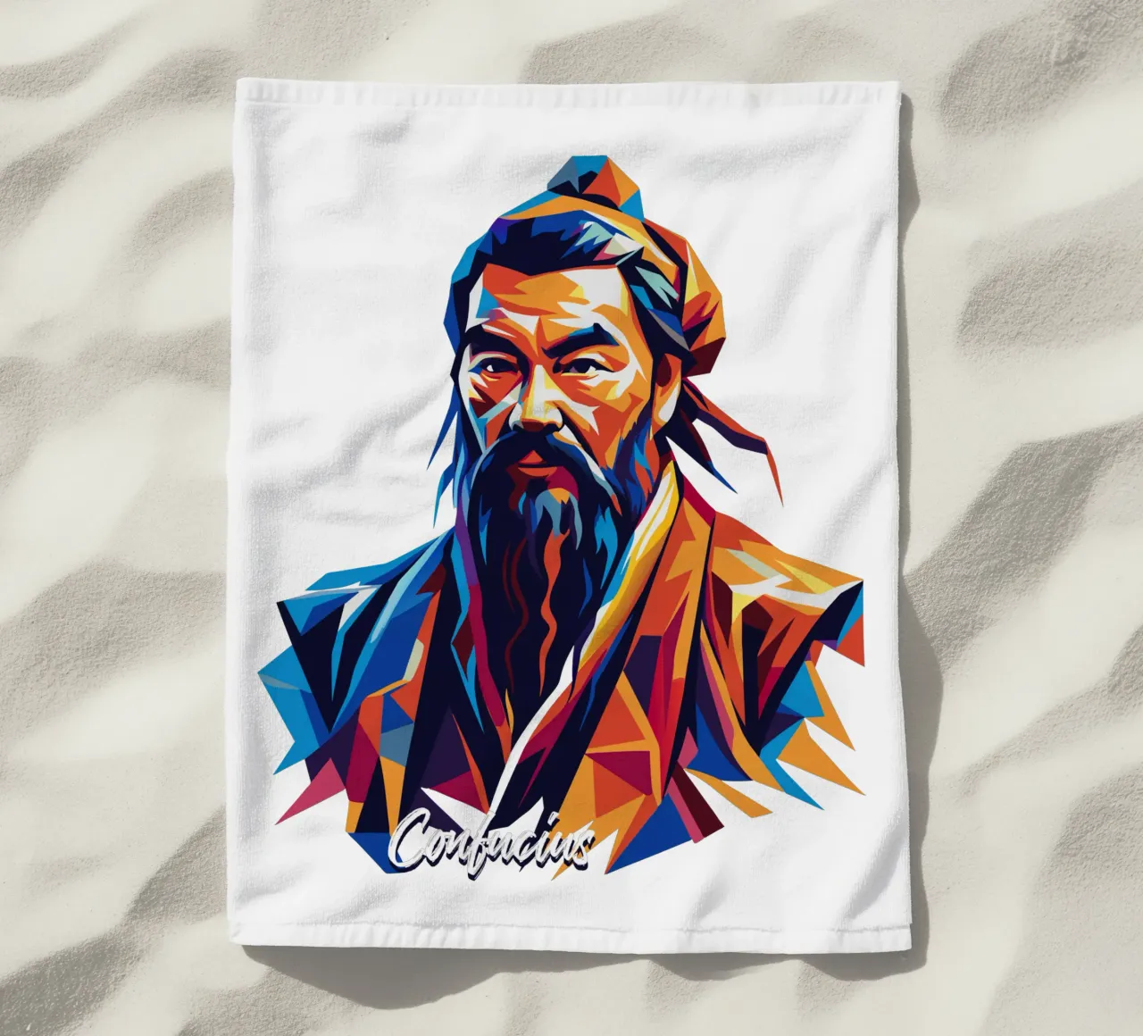 Confucius in WPAP Pop Art telo mare da vectorartnesia