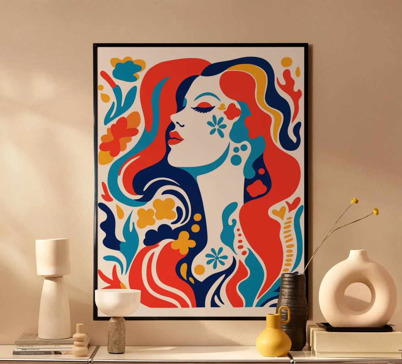 Belleza abstracta inspirada en Matisse poster de Autofocus