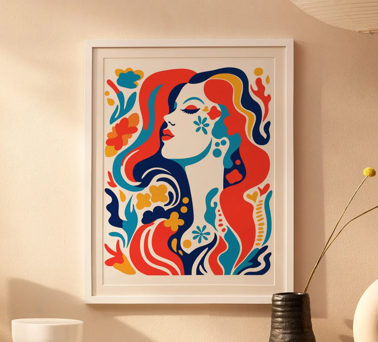 Belleza abstracta inspirada en Matisse poster de Autofocus