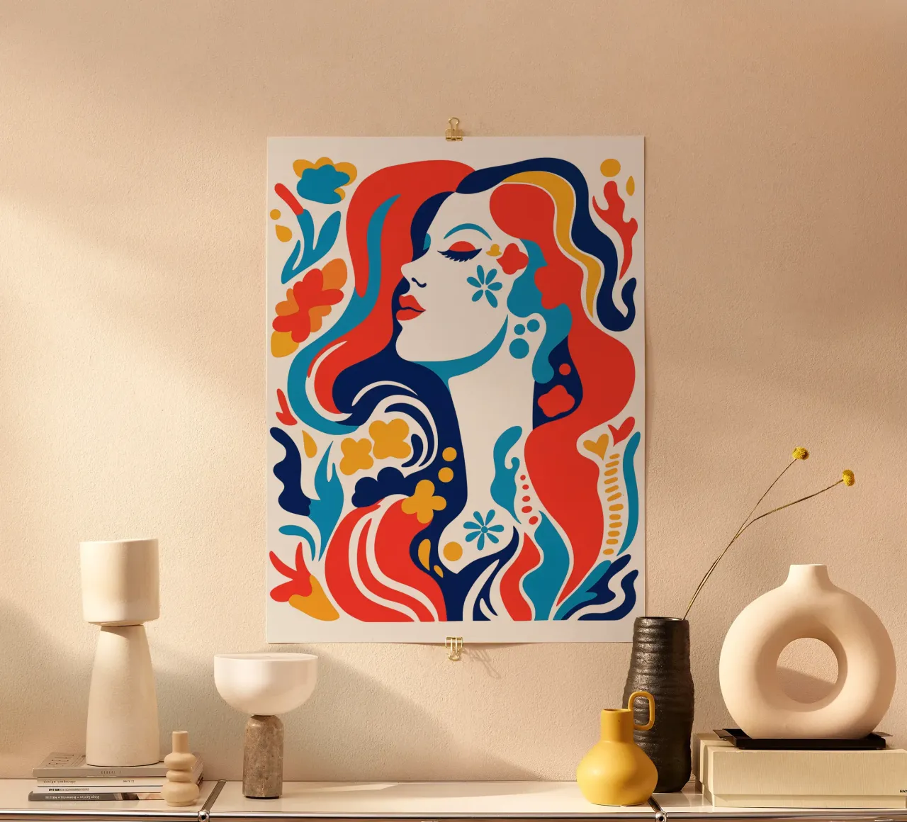 Belleza abstracta inspirada en Matisse poster de Autofocus