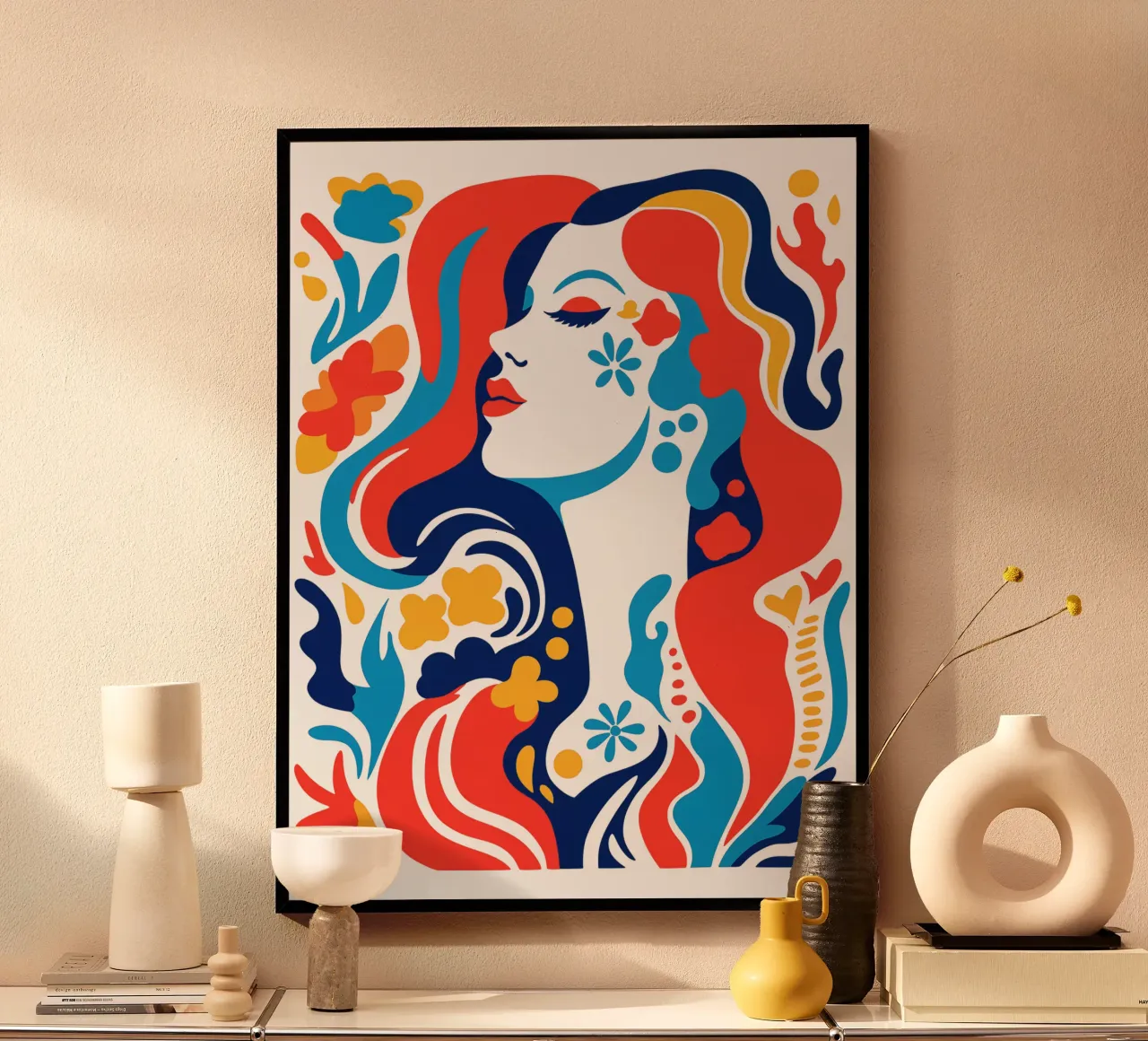Belleza abstracta inspirada en Matisse poster de Autofocus
