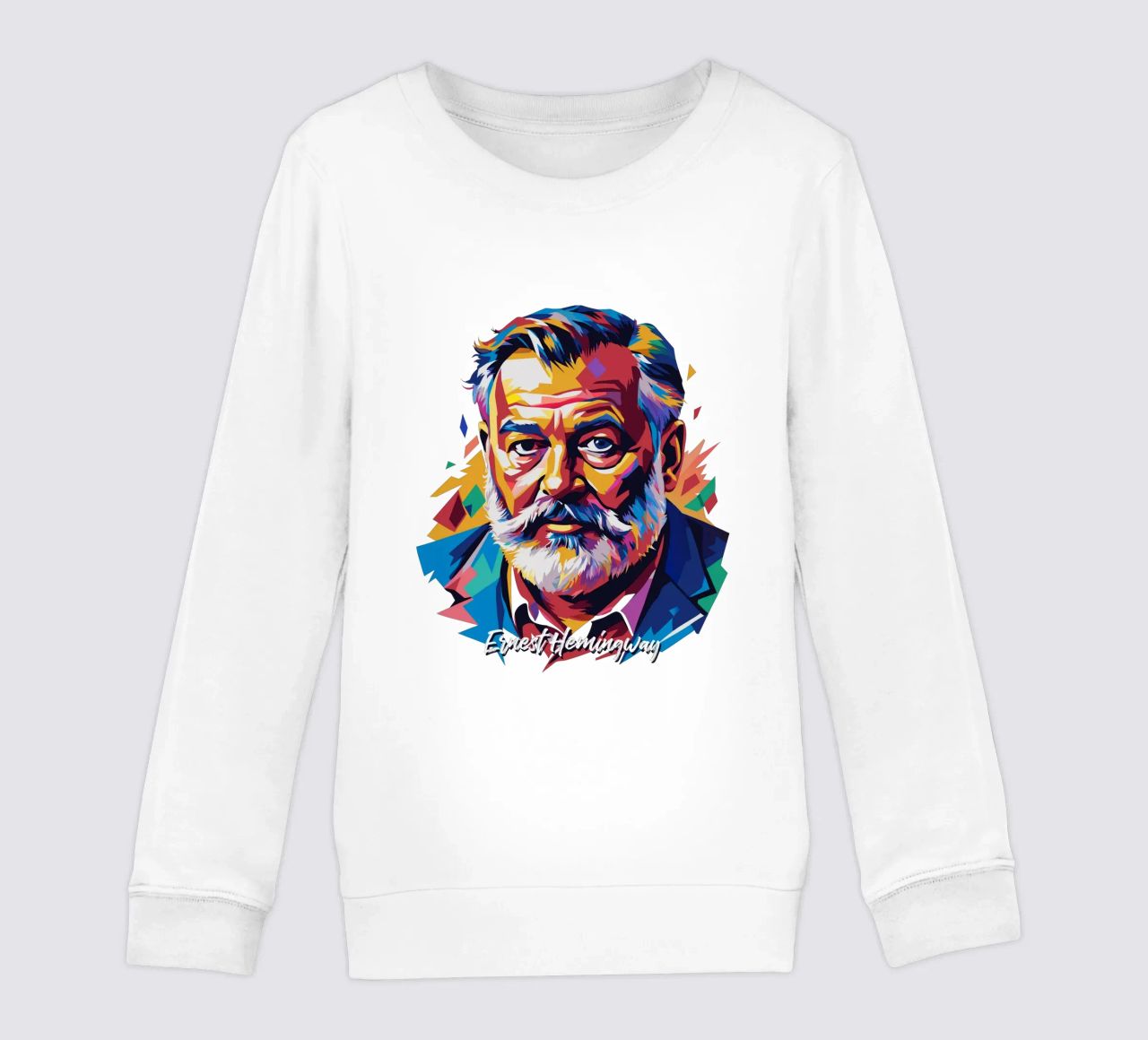 Ernest Hemingway in WPAP Pop Art felpa bambino da vectorartnesia