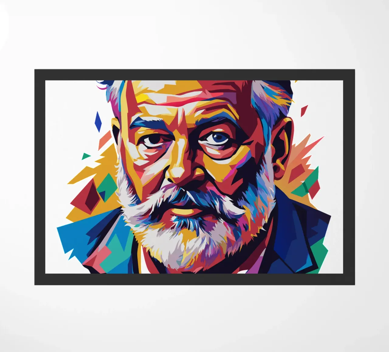 Ernest Hemingway in WPAP Pop Art zerbino da vectorartnesia