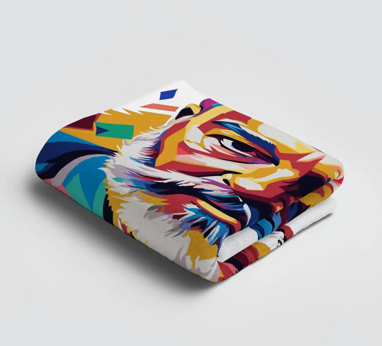 Ernest Hemingway in WPAP Pop Art towel by vectorartnesia