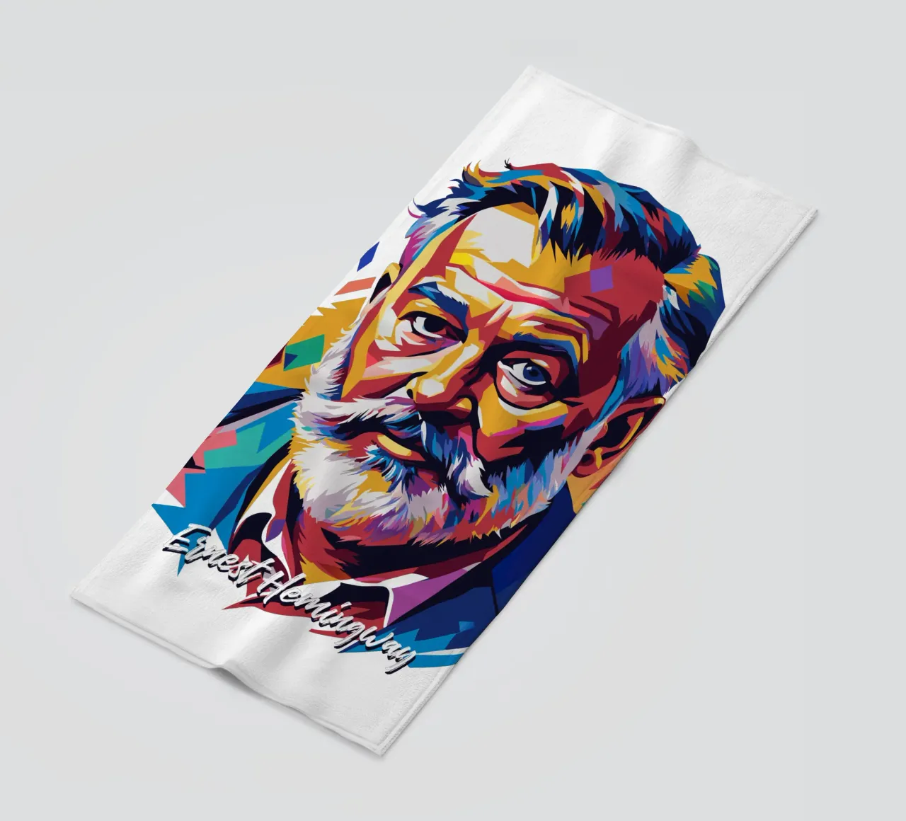 Ernest Hemingway in WPAP Pop Art telo mare da vectorartnesia