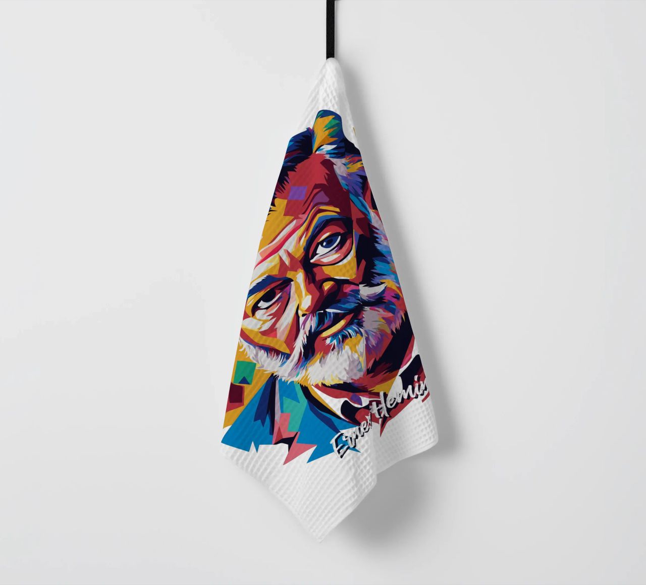 Ernest Hemingway in WPAP Pop Art canovaccio da cucina da vectorartnesia