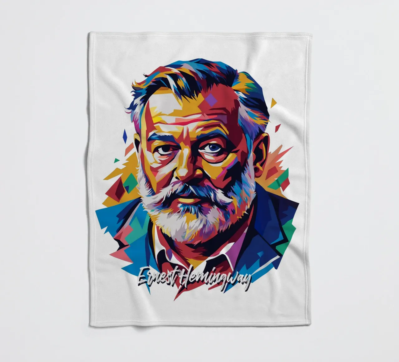 Ernest Hemingway in WPAP Pop Art coperta in pile da vectorartnesia