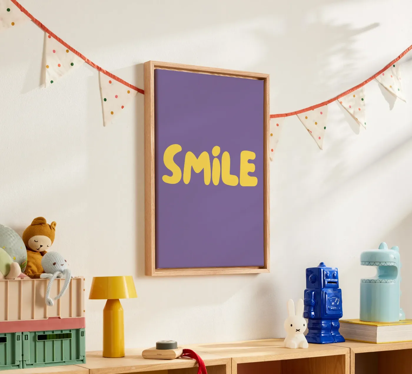 Smiley canvas van Tabea Jule