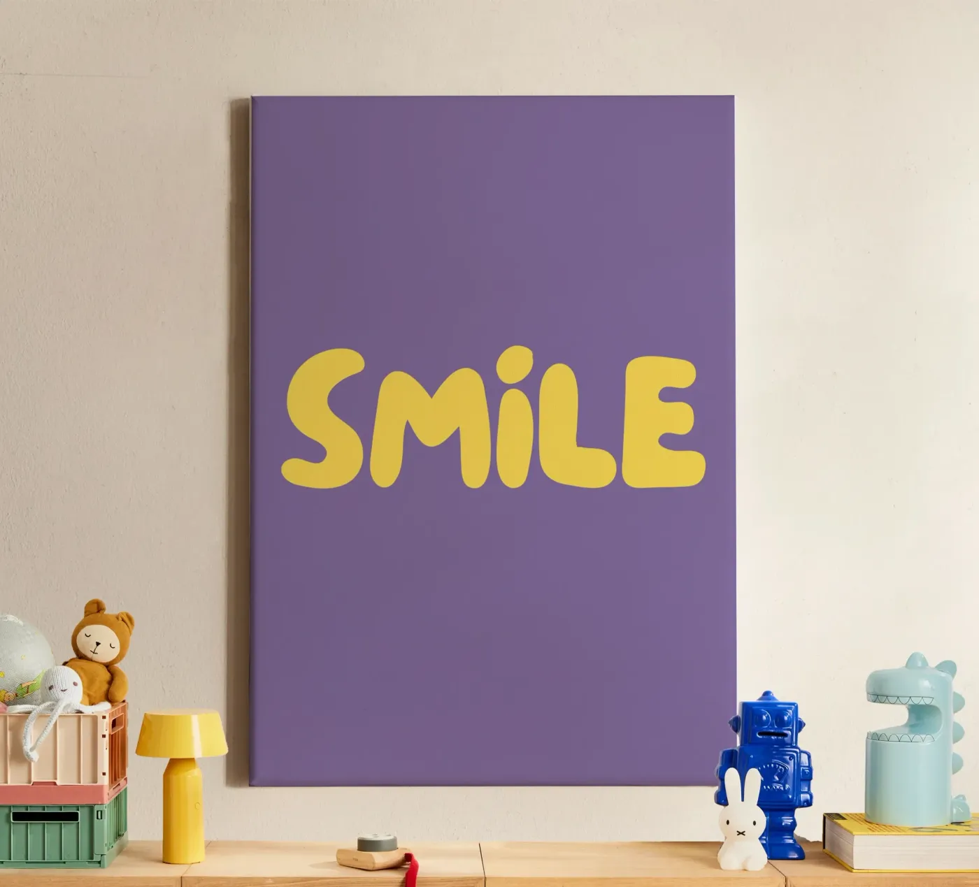 Smiley canvas van Tabea Jule