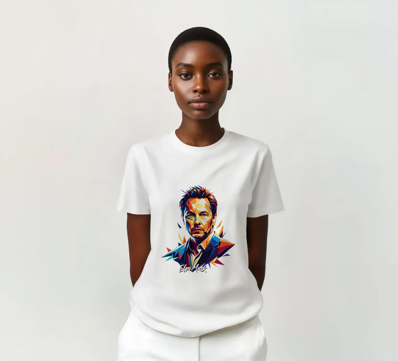 Elon Musk in WPAP Pop Art t-shirt da vectorartnesia