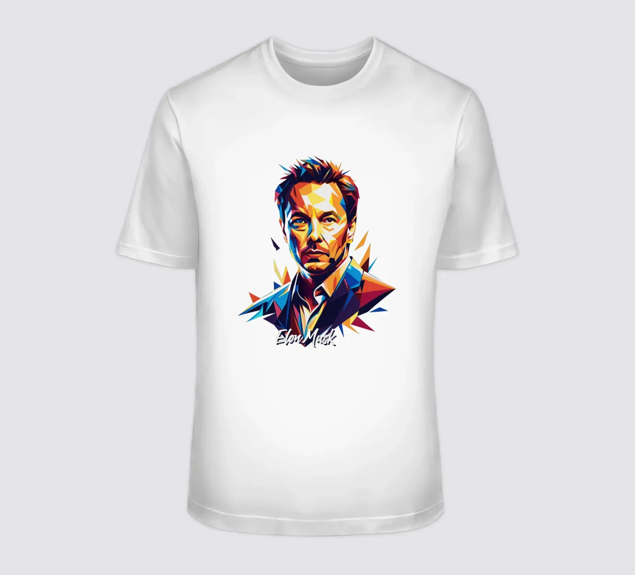 Elon Musk in WPAP Pop Art t-shirt da vectorartnesia
