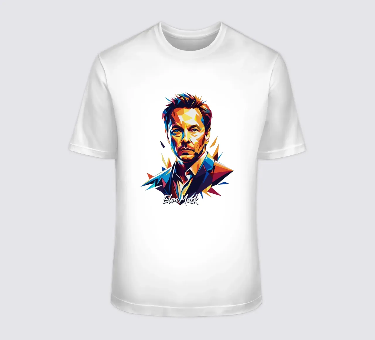 Elon Musk in WPAP Pop Art t-shirt by vectorartnesia