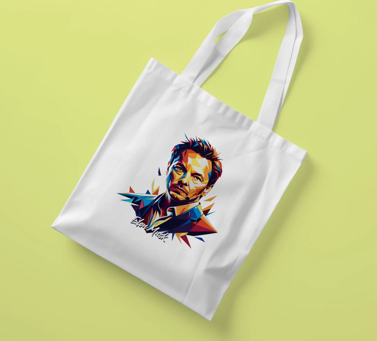Elon Musk in WPAP Pop Art borsa in juta da vectorartnesia