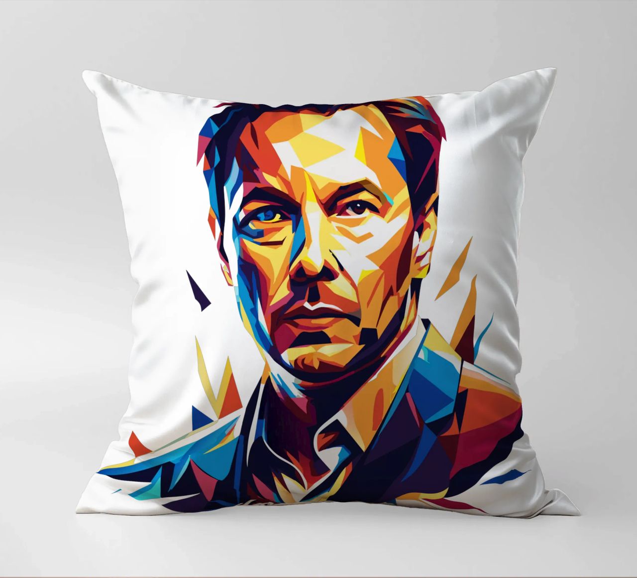 Elon Musk in WPAP Pop Art cuscino da vectorartnesia