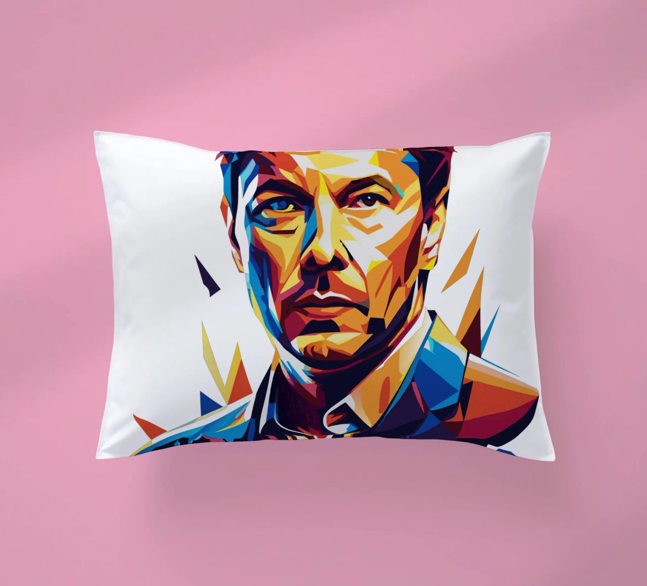 Elon Musk in WPAP Pop Art cuscino da vectorartnesia