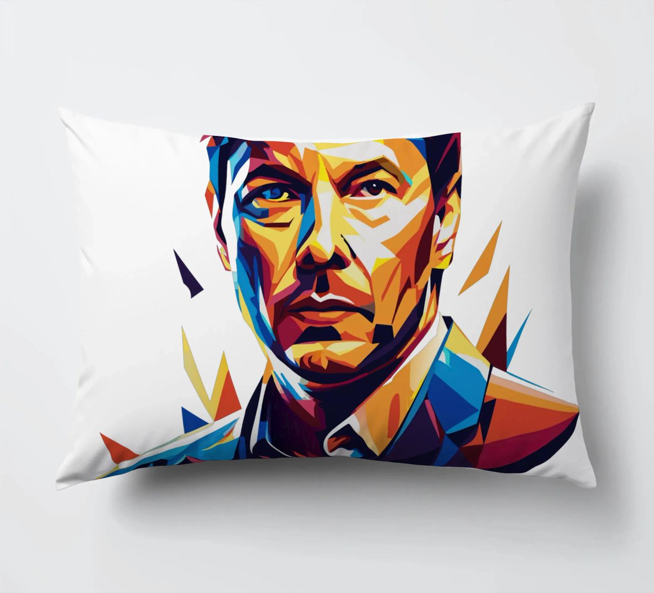 Elon Musk in WPAP Pop Art cuscino da vectorartnesia