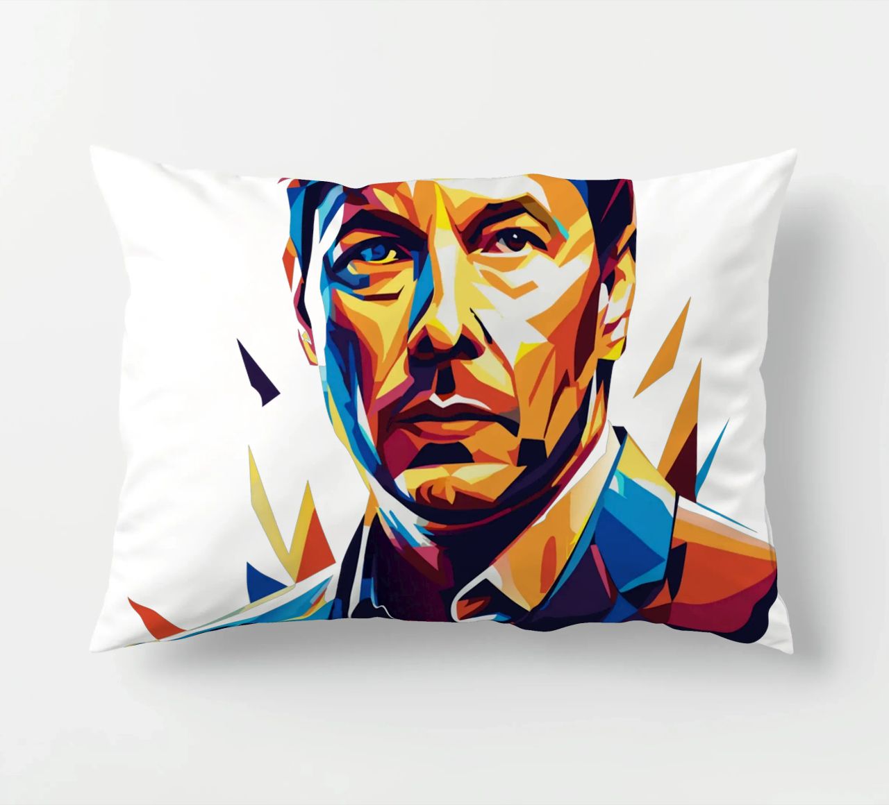 Elon Musk in WPAP Pop Art cuscino da vectorartnesia