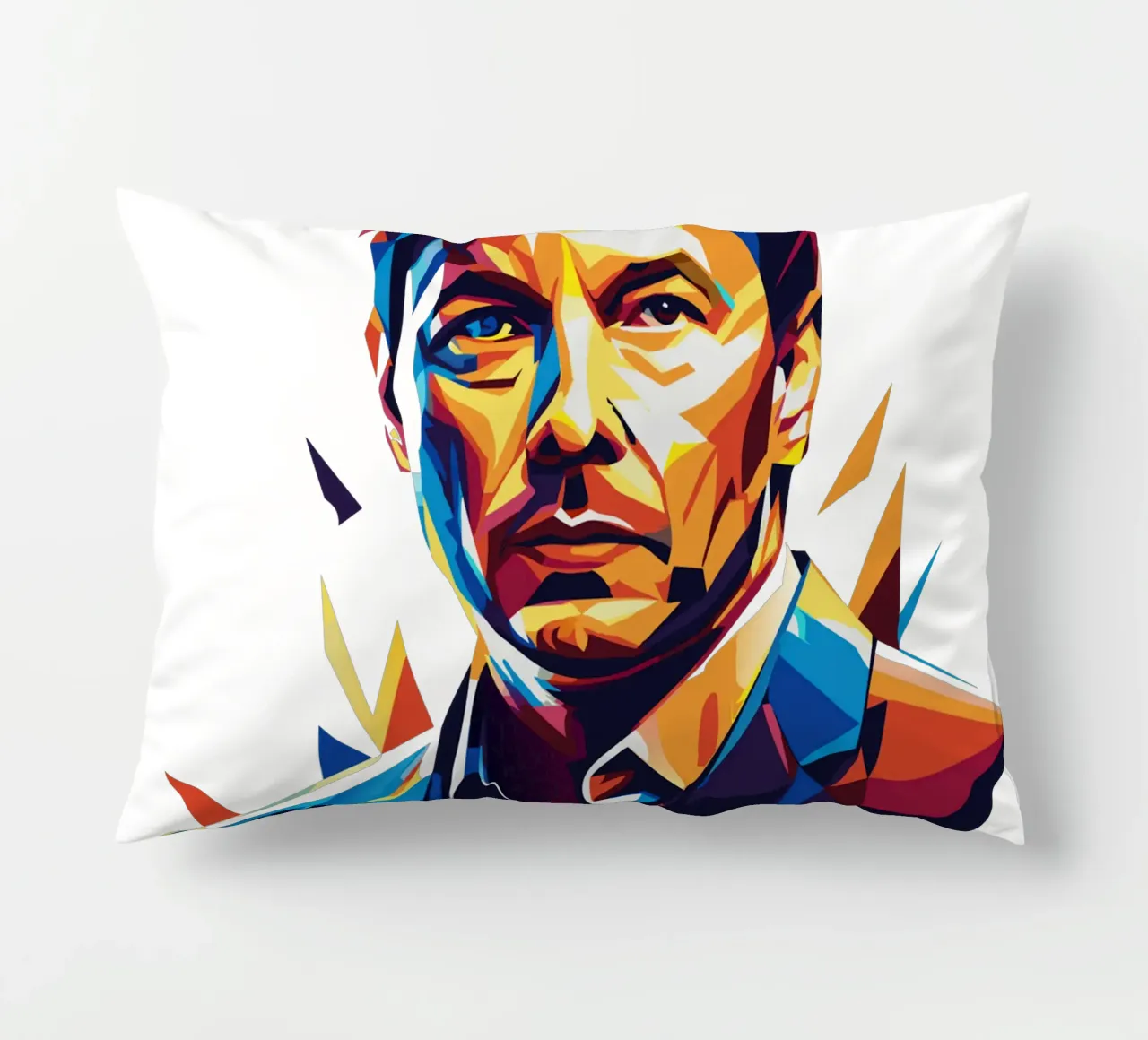 Elon Musk in WPAP Pop Art cuscino da vectorartnesia