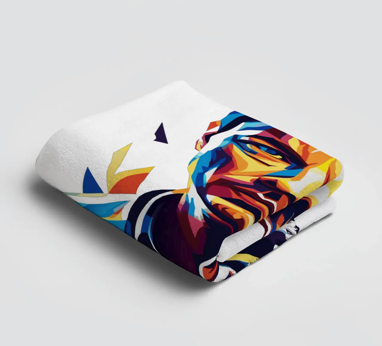 Elon Musk in WPAP Pop Art towel by vectorartnesia
