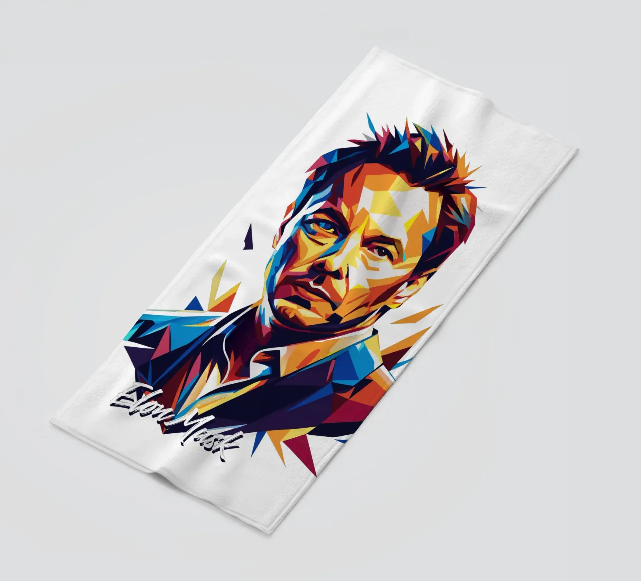 Elon Musk in WPAP Pop Art telo mare da vectorartnesia