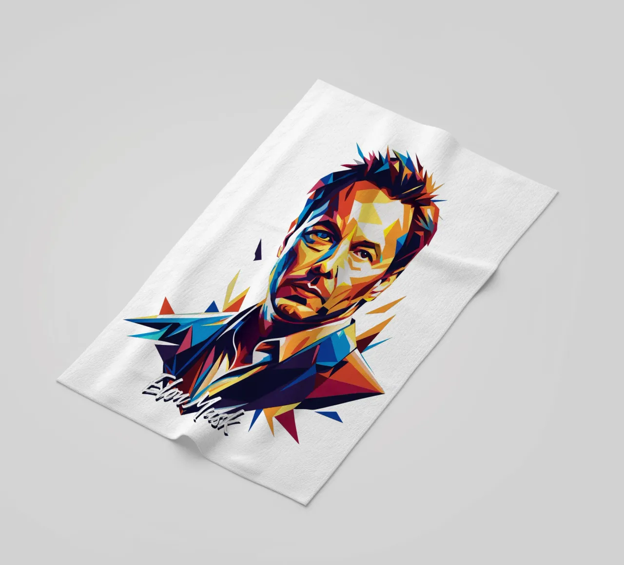 Elon Musk in WPAP Pop Art telo mare da vectorartnesia