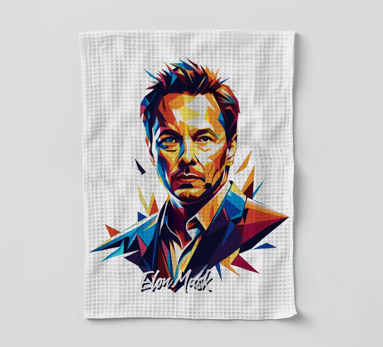 Elon Musk in WPAP Pop Art canovaccio da cucina da vectorartnesia