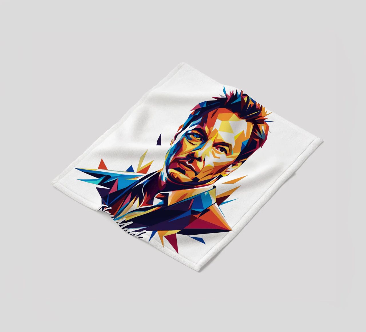 Elon Musk in WPAP Pop Art coperta in pile da vectorartnesia