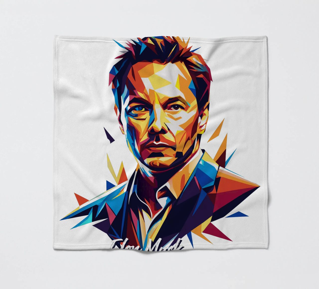 Elon Musk in WPAP Pop Art coperta in pile da vectorartnesia