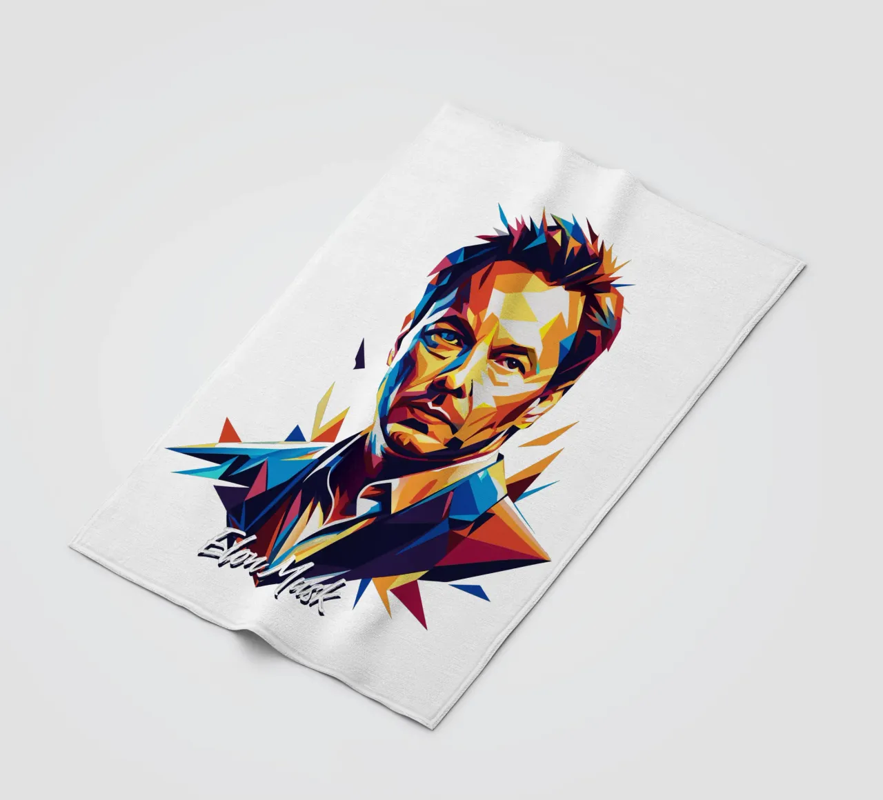 Elon Musk in WPAP Pop Art coperta in pile da vectorartnesia