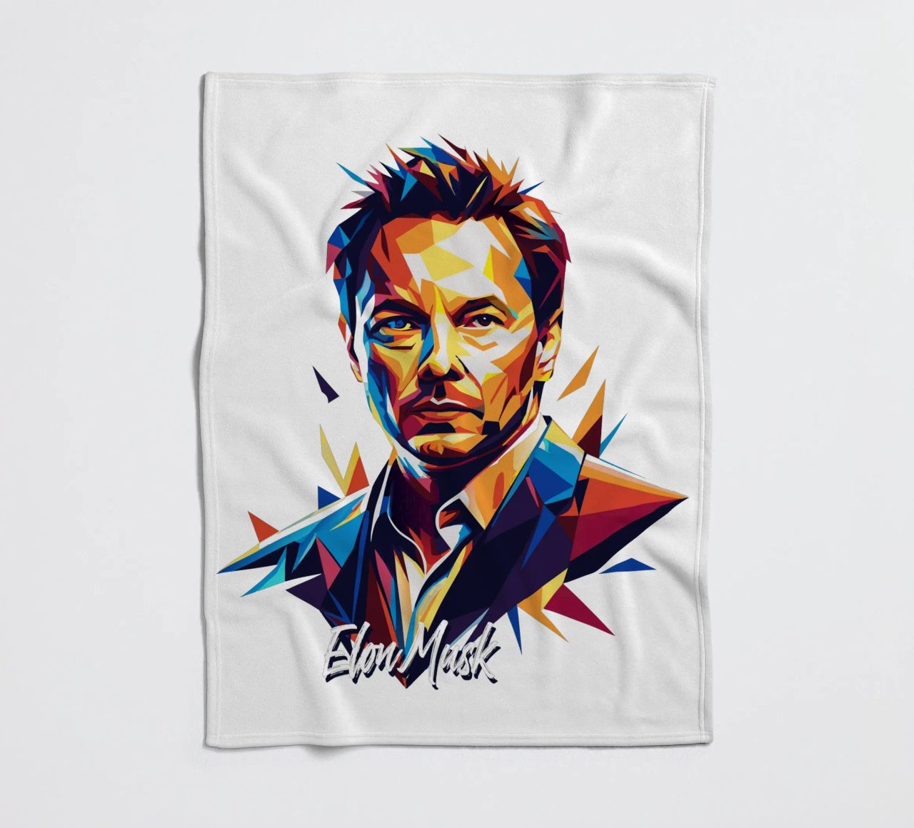 Elon Musk in WPAP Pop Art coperta in pile da vectorartnesia