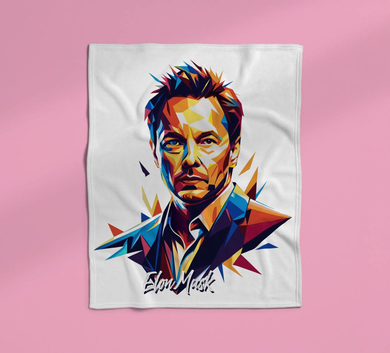 Elon Musk in WPAP Pop Art coperta in pile da vectorartnesia