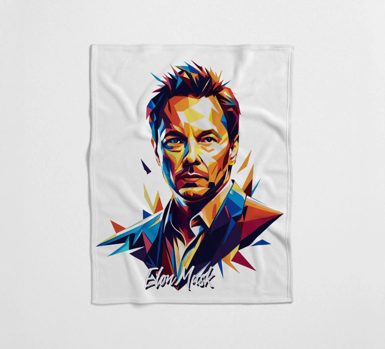 Elon Musk in WPAP Pop Art coperta in pile da vectorartnesia