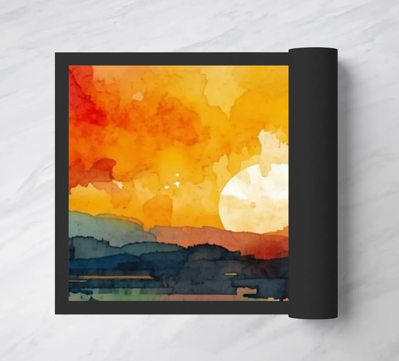 Sunset Aquarell zerbino da NorthLine