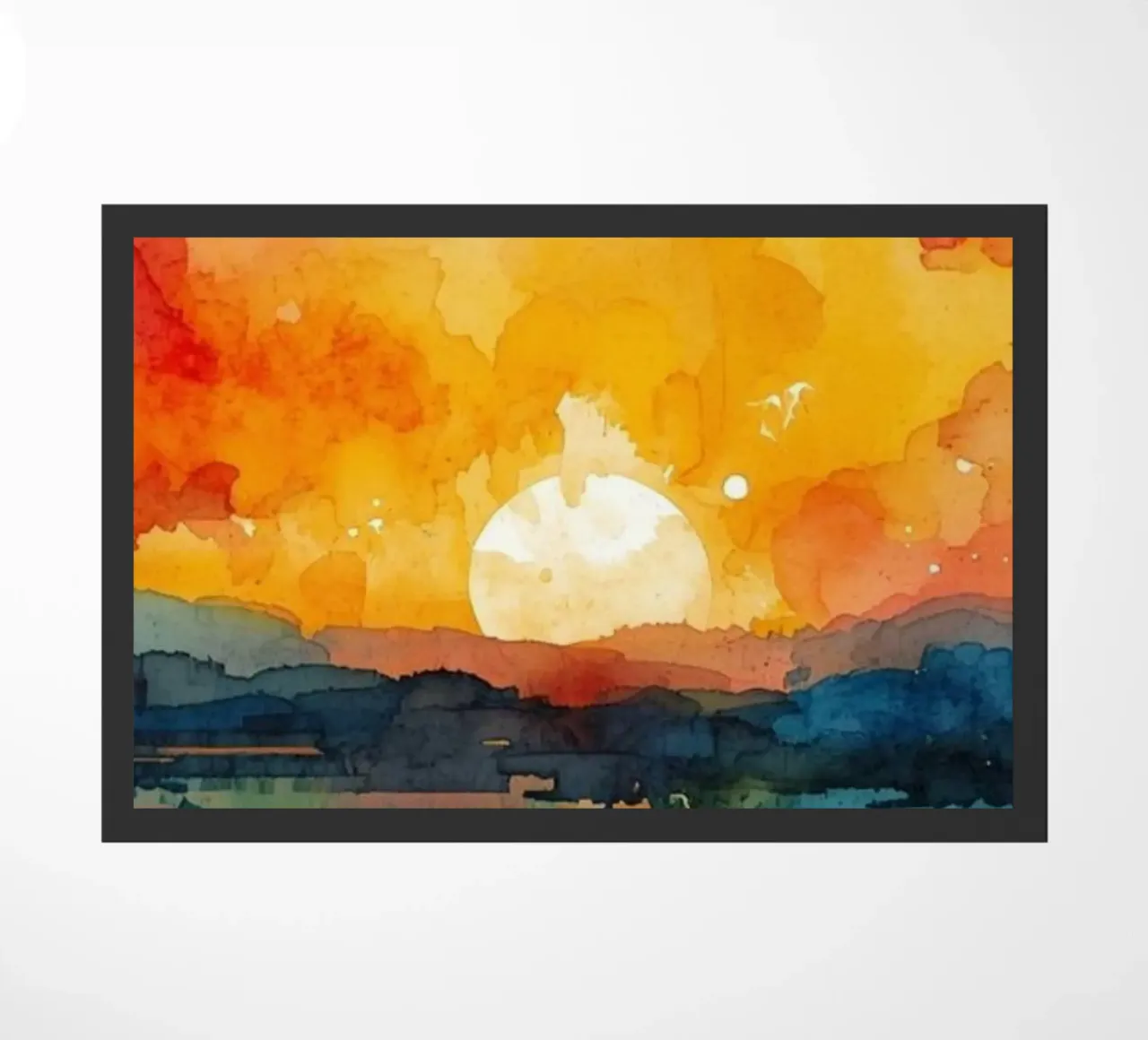 Sunset Aquarell zerbino da NorthLine