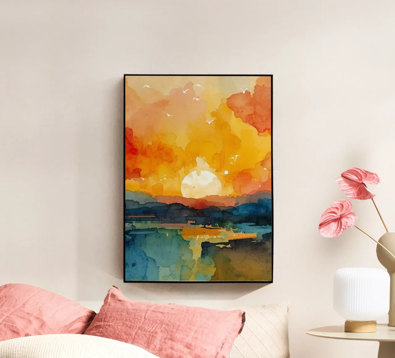 Sunset Aquarell plexiglass da NorthLine