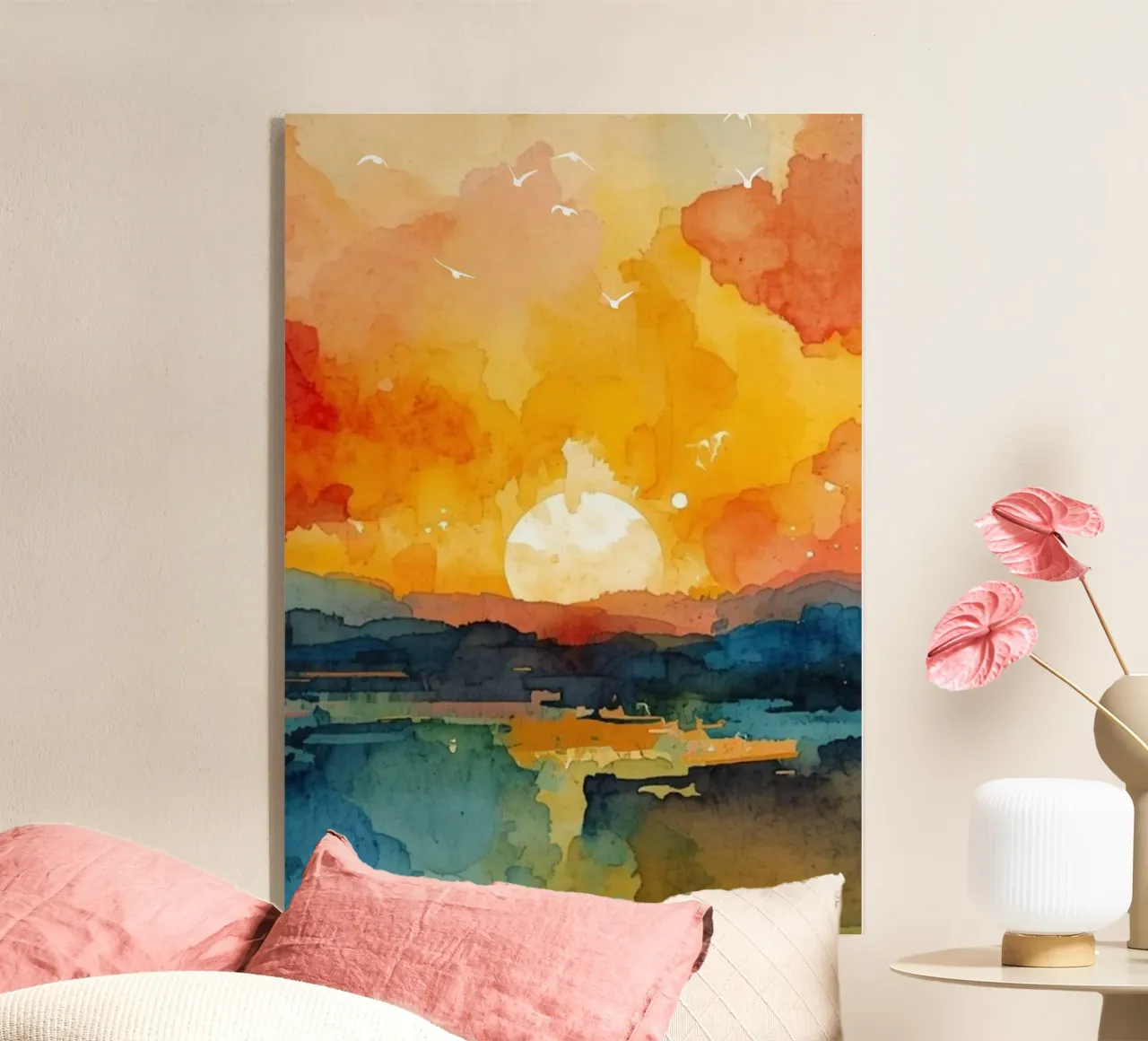 Sunset Aquarell plexiglass da NorthLine